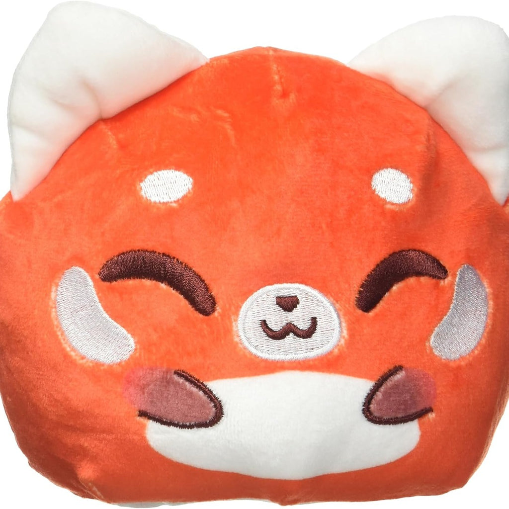 TeeTurtle 4 Inch Reversible Plushie - Cute Kawaii Panda and Red Panda - Soft Stuffed Animal